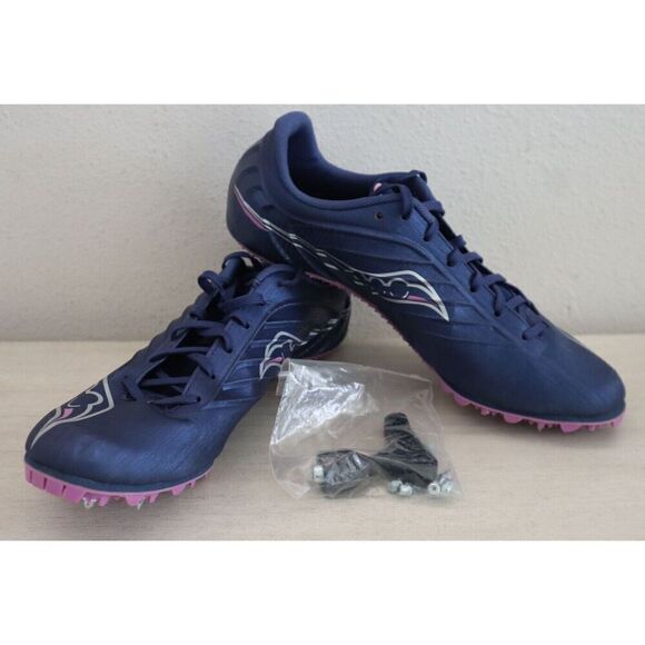 Saucony S19055-33 Women's Sz 9B Indigo/Grape Spitfire 5 Racing Shoes - Picture 2 of 9